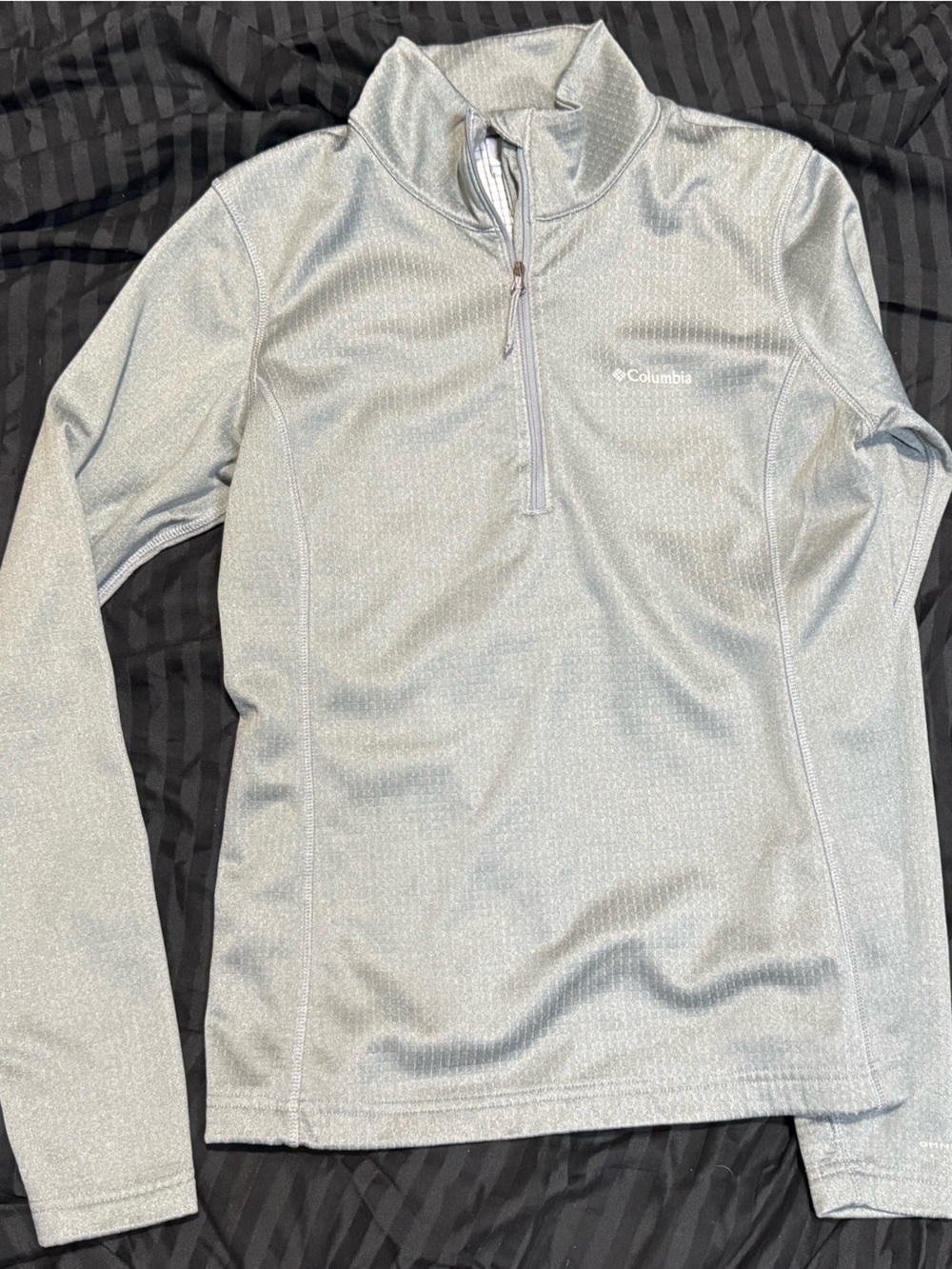 Columbia Women’s Gray Quarter Zip Grid Fleece Performance